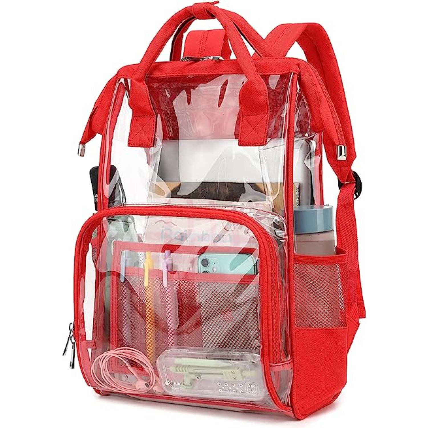 Premium Heavy Duty Clear PVC Transparent Backpack 3