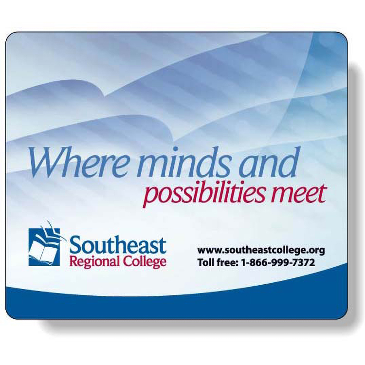 Slimline Mouse Mat Stock Rectangle Shape (7.25"x8.63) in Digital Full Colour