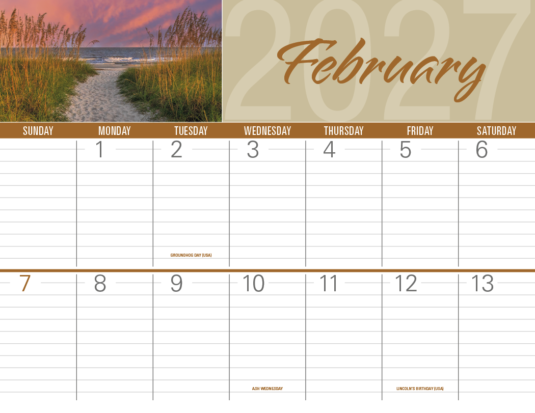 Triumph® Calendars Scenes of America Big Block Memo Calendar 56