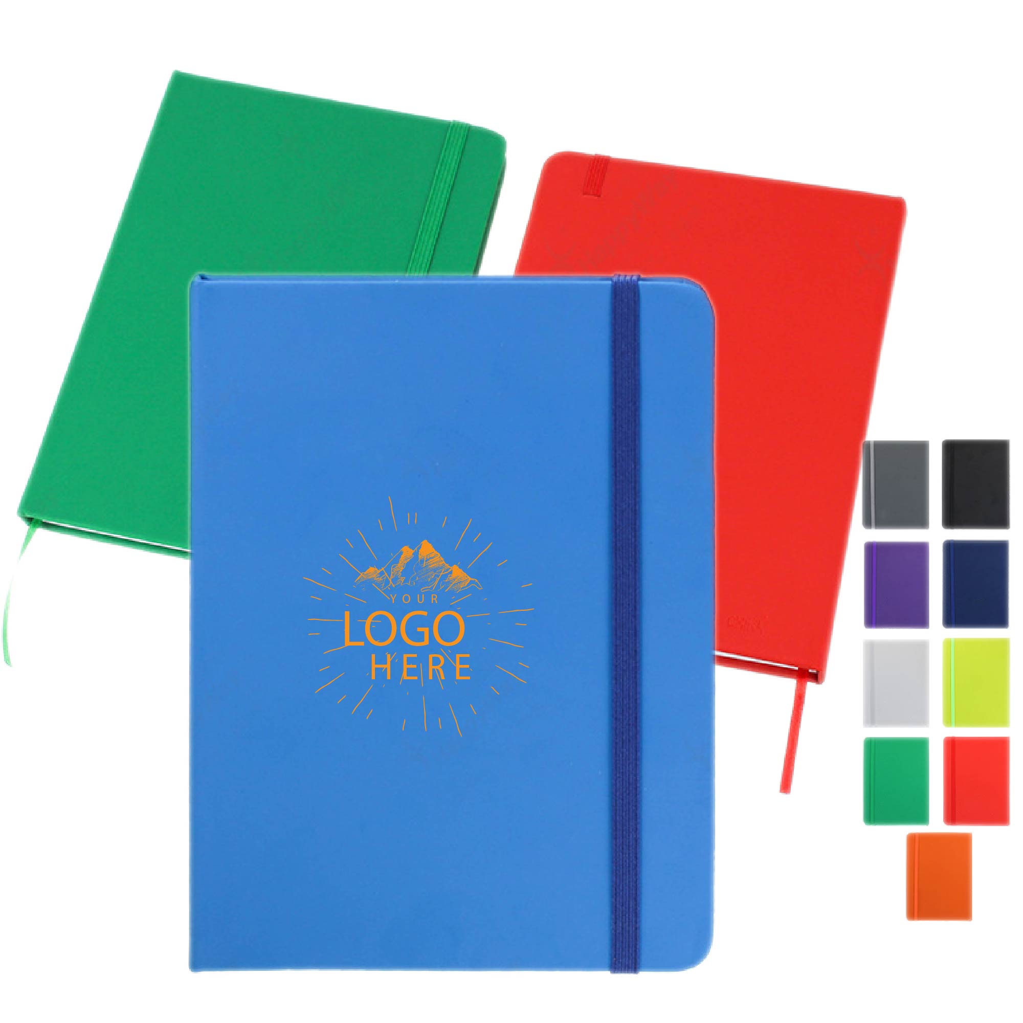 Handy Notebook with a Matching Bookmark and Strap 2
