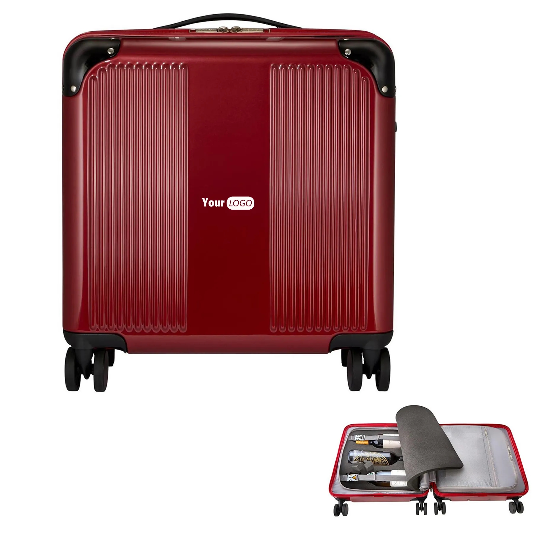 Wine Suitcase for Carrying 6 Bottles 2