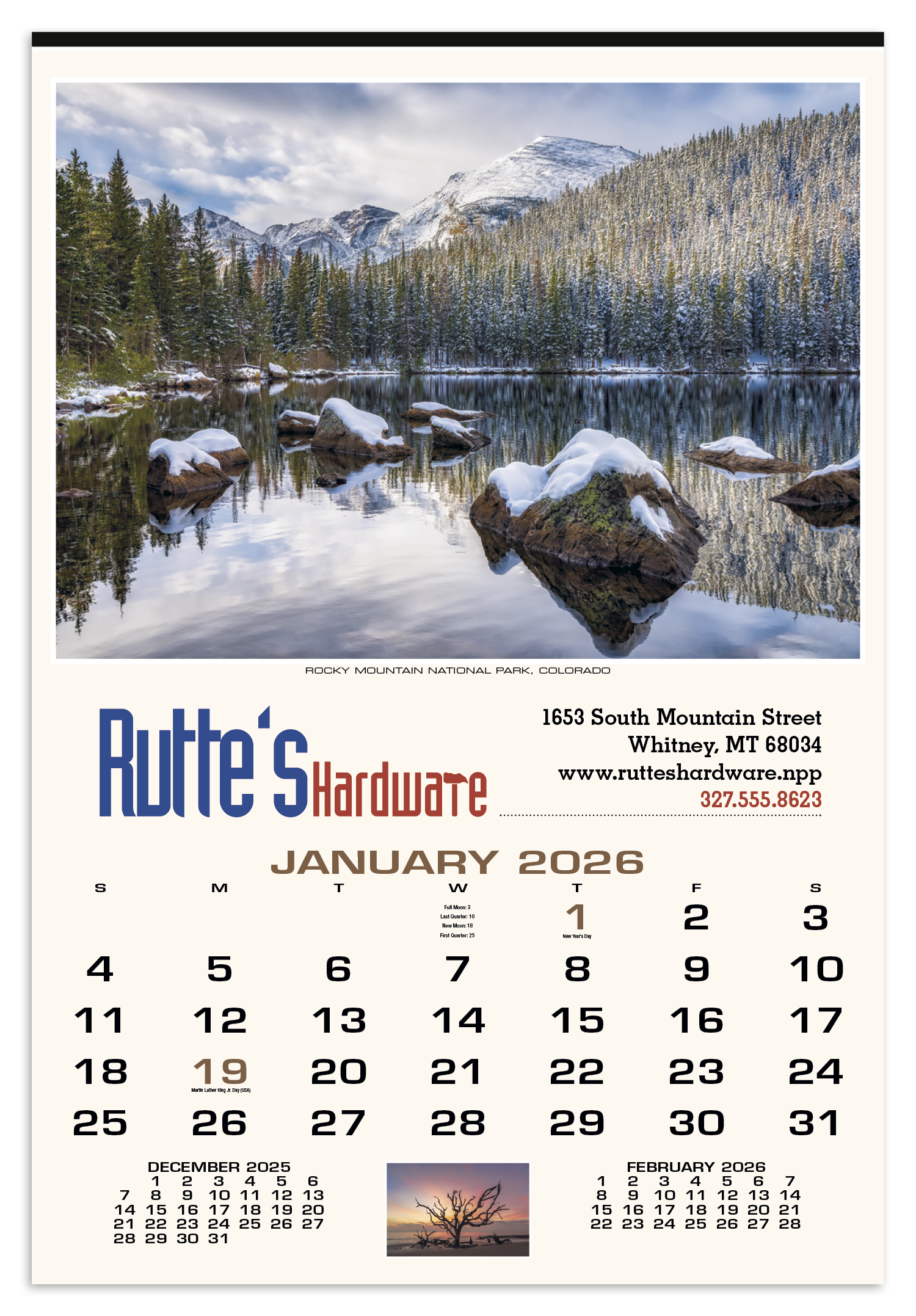 HotLine® Products Scenic America® Executive Calendar 7