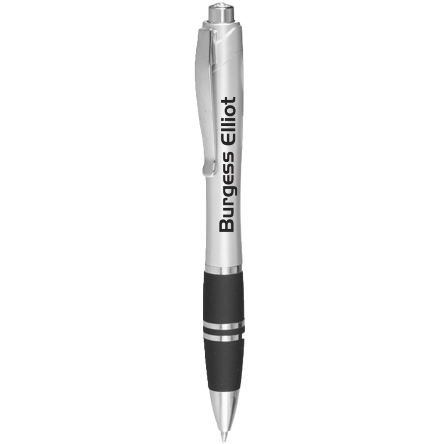 Plastic Pens with Silver Accents 4