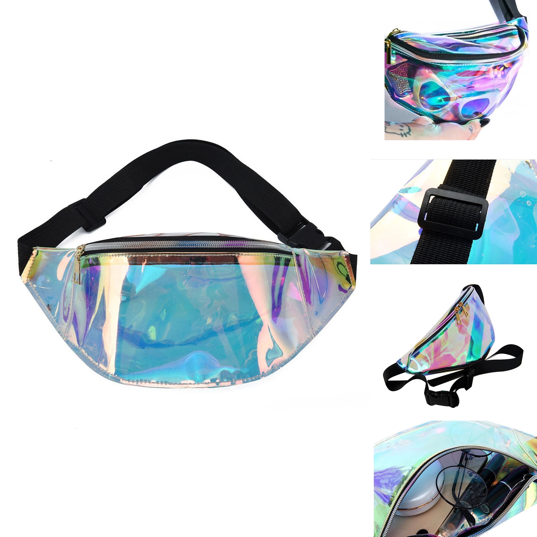 Customizable Holographic Waist Bags 8