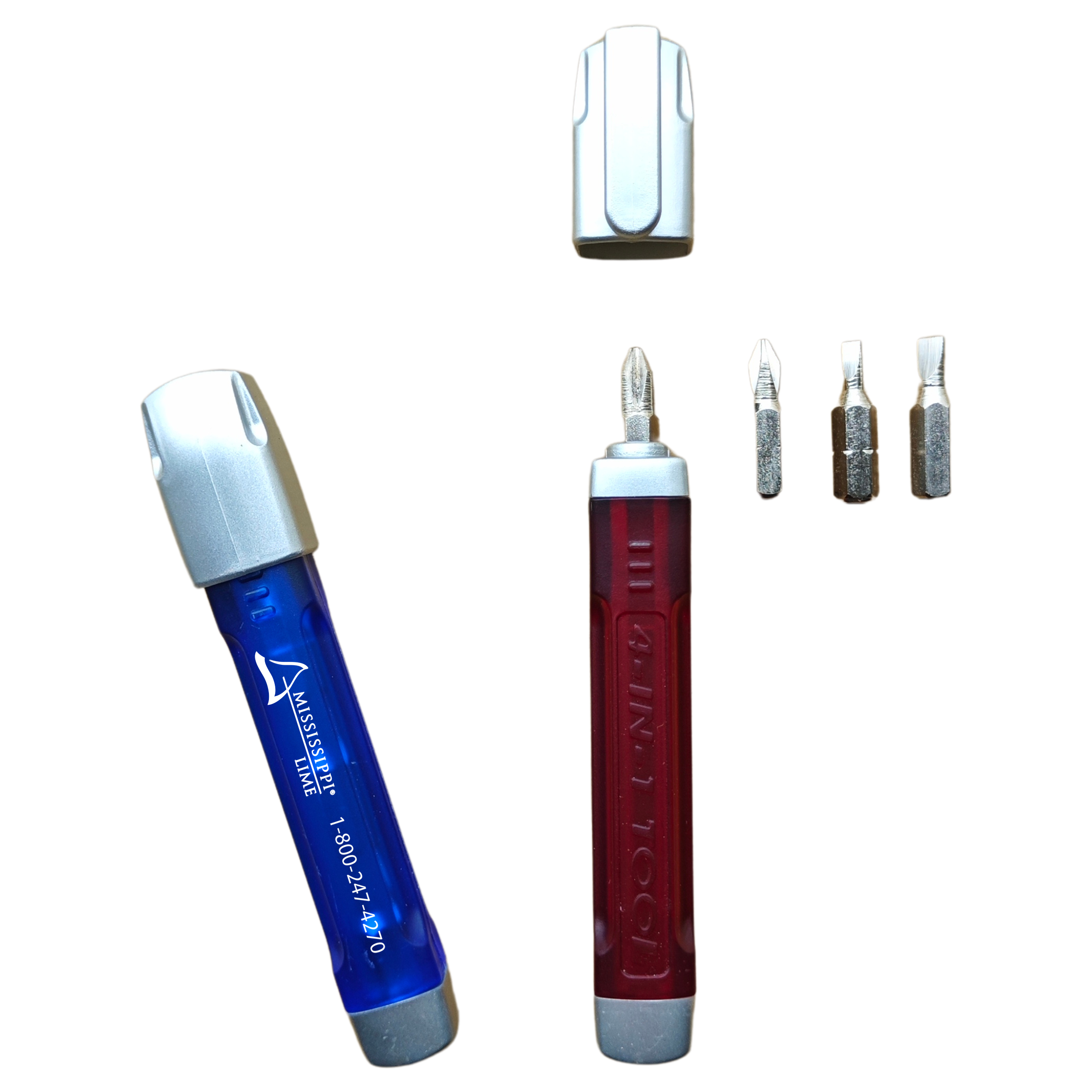 4-in-1 Handy Screwdriver Set w/ Pocket Clip 4