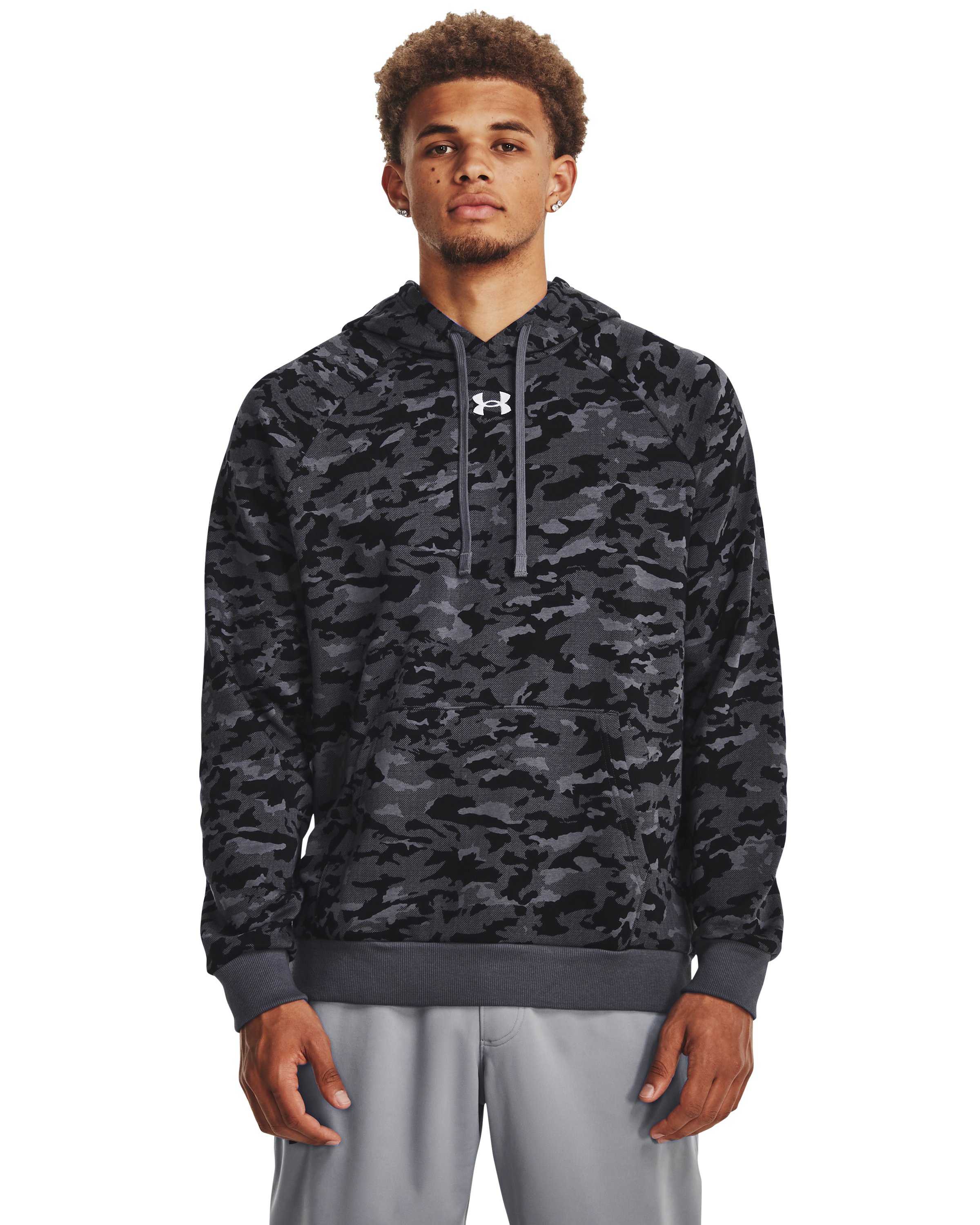 Men's UA Rival Fleece Camo Hoodie, custom hoodie or sweatshirt with logo imprint 5