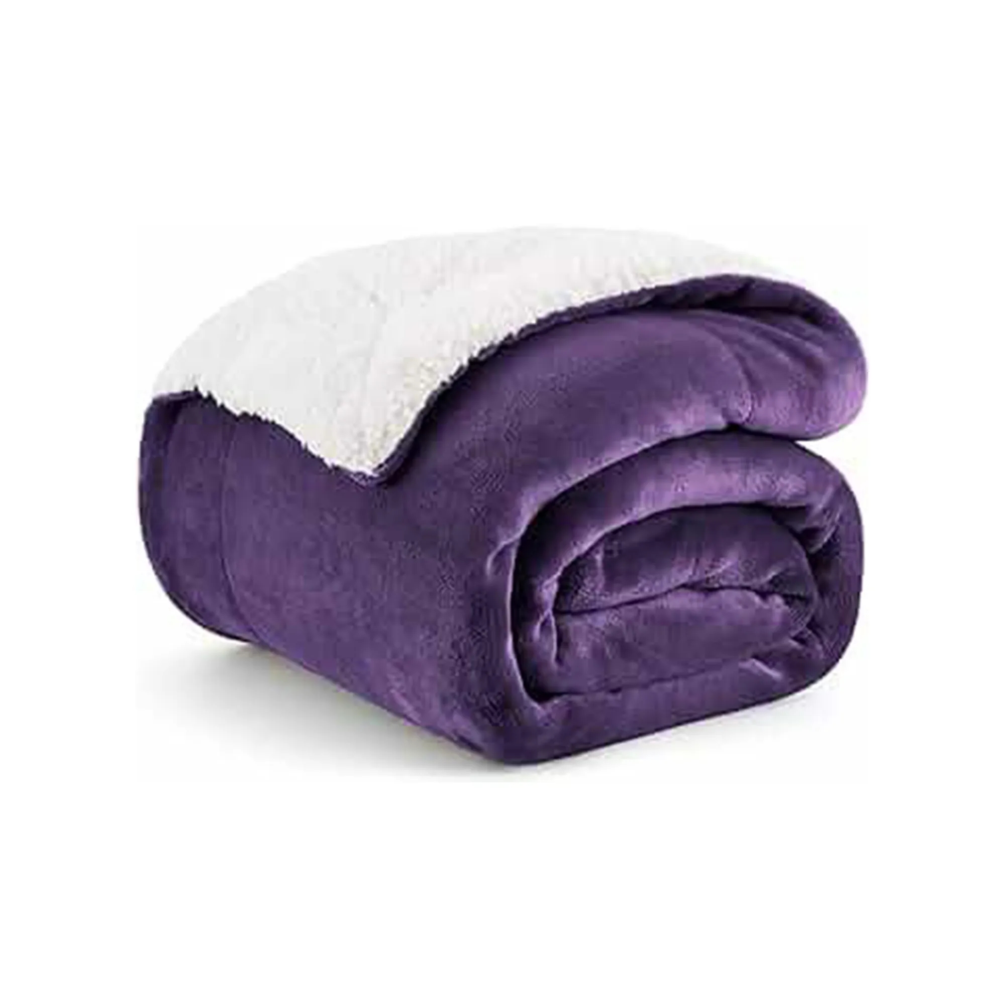 Soft Sherpa Fleece Throw Blanket 50"L x 60"W 22