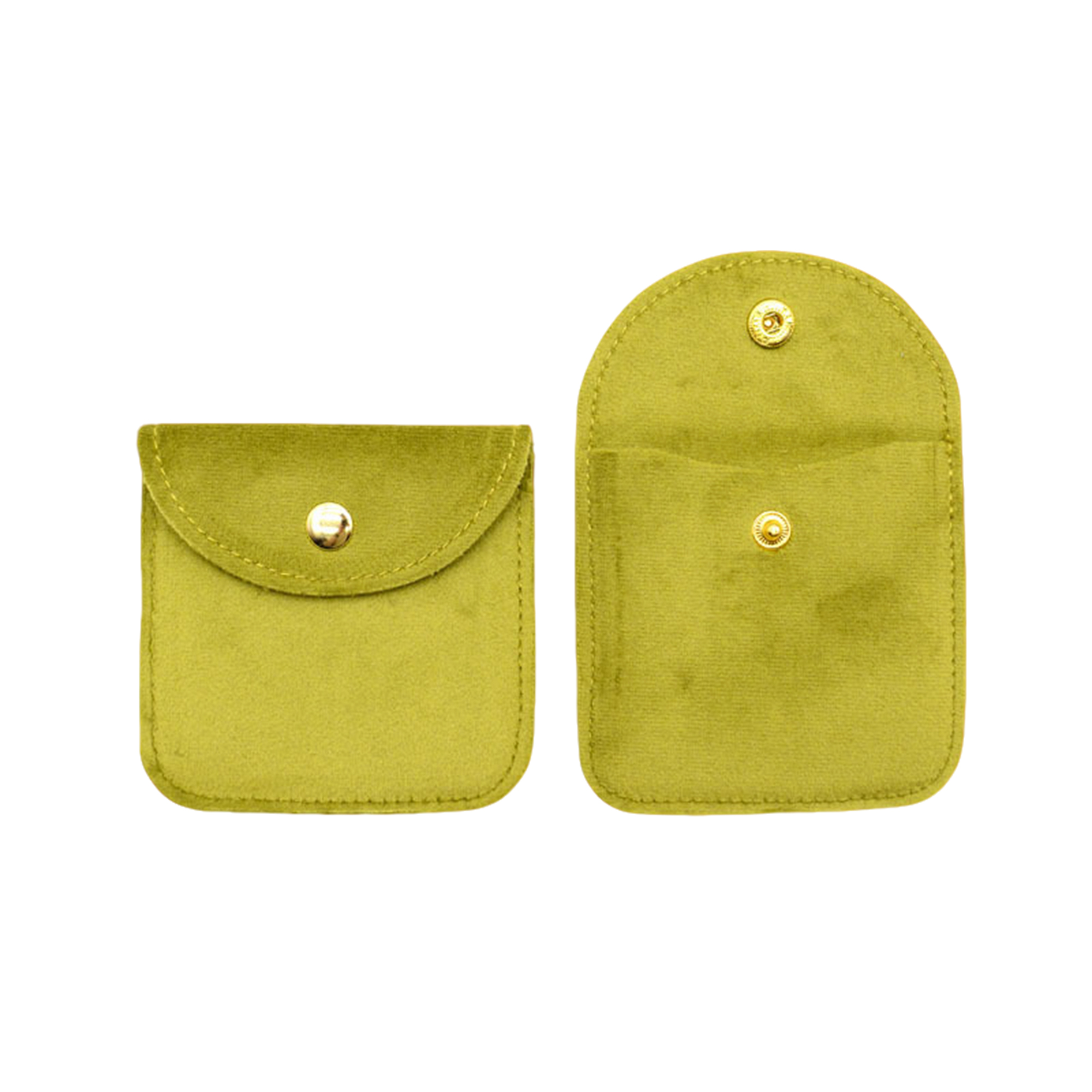 Velvet Snap Pouch For Jewelry Or Coins 3.2" x 3.2" 10