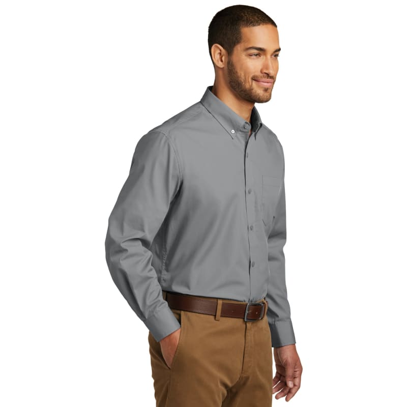 Port Authority Long Sleeve Carefree Poplin Shirt. 35
