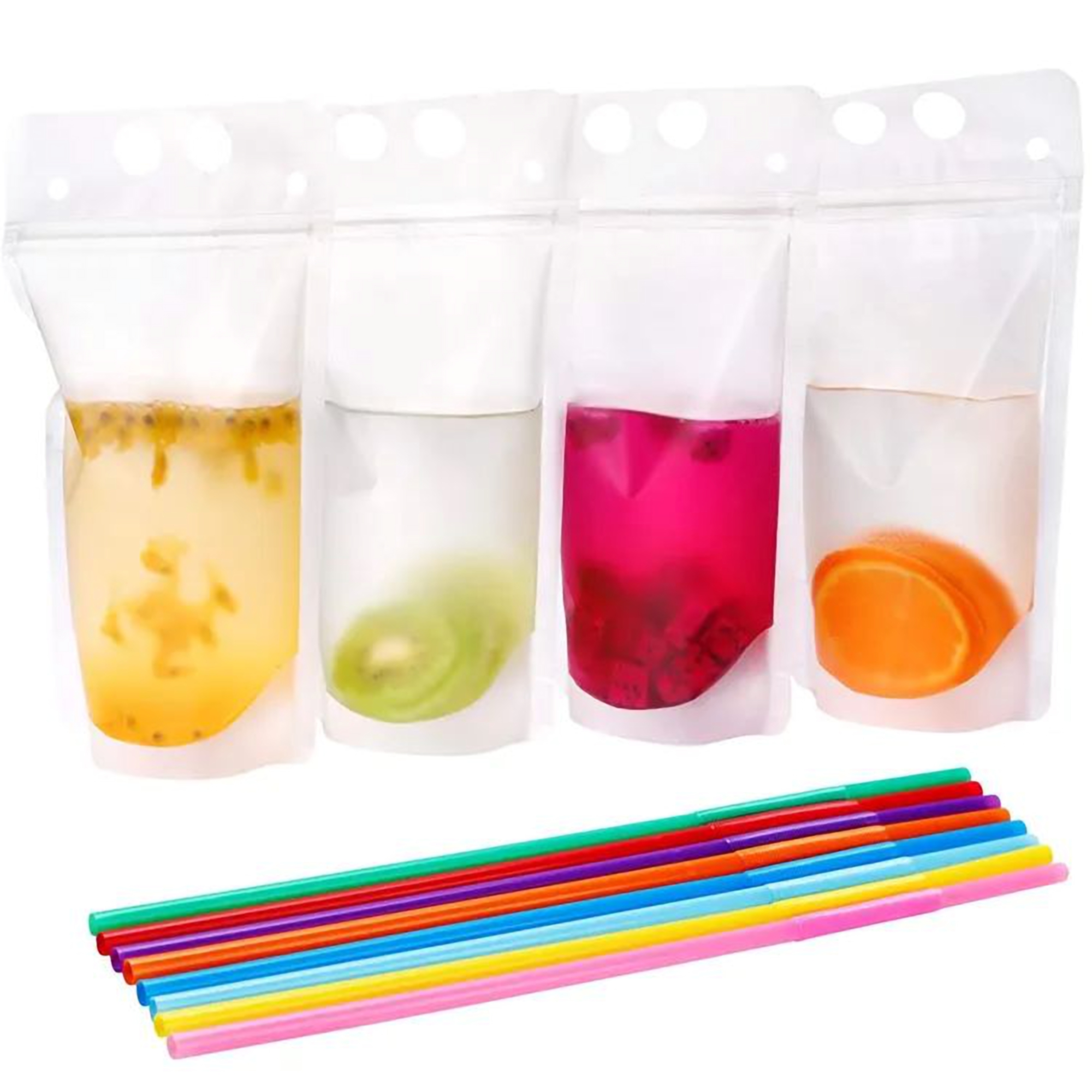 8 Oz. Drink Pouch w/Straw Hole 4