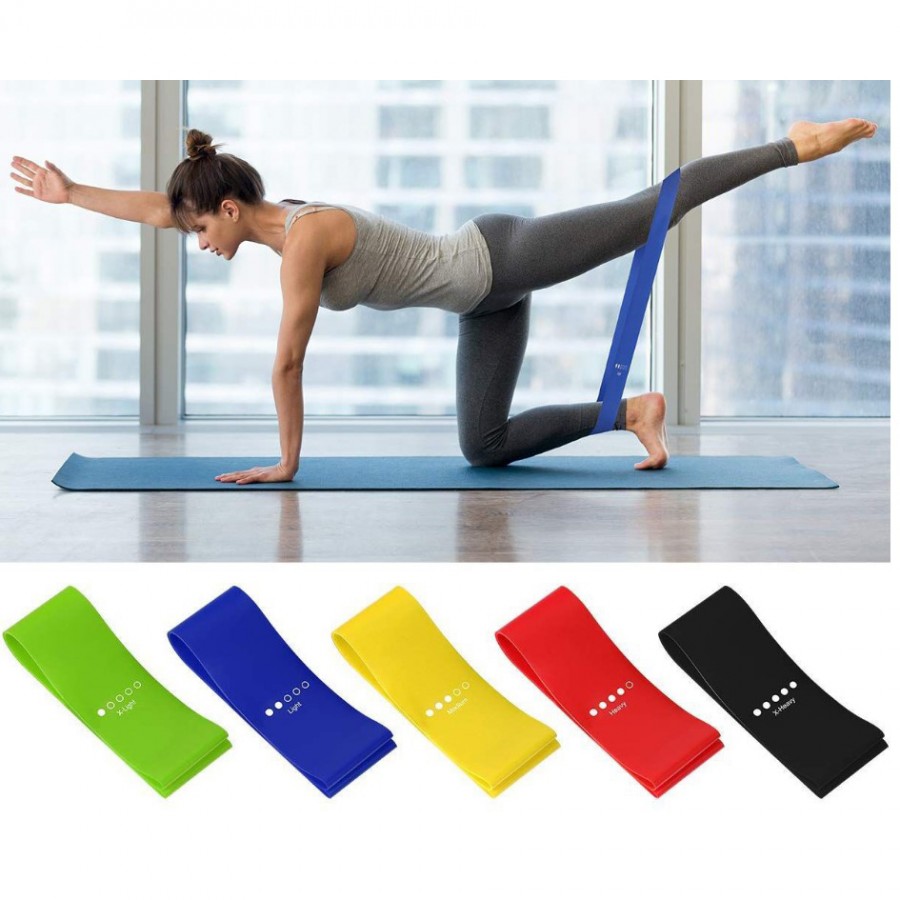 Stretchable Exercise Resistance Band Set - Latex or TPE Options 8