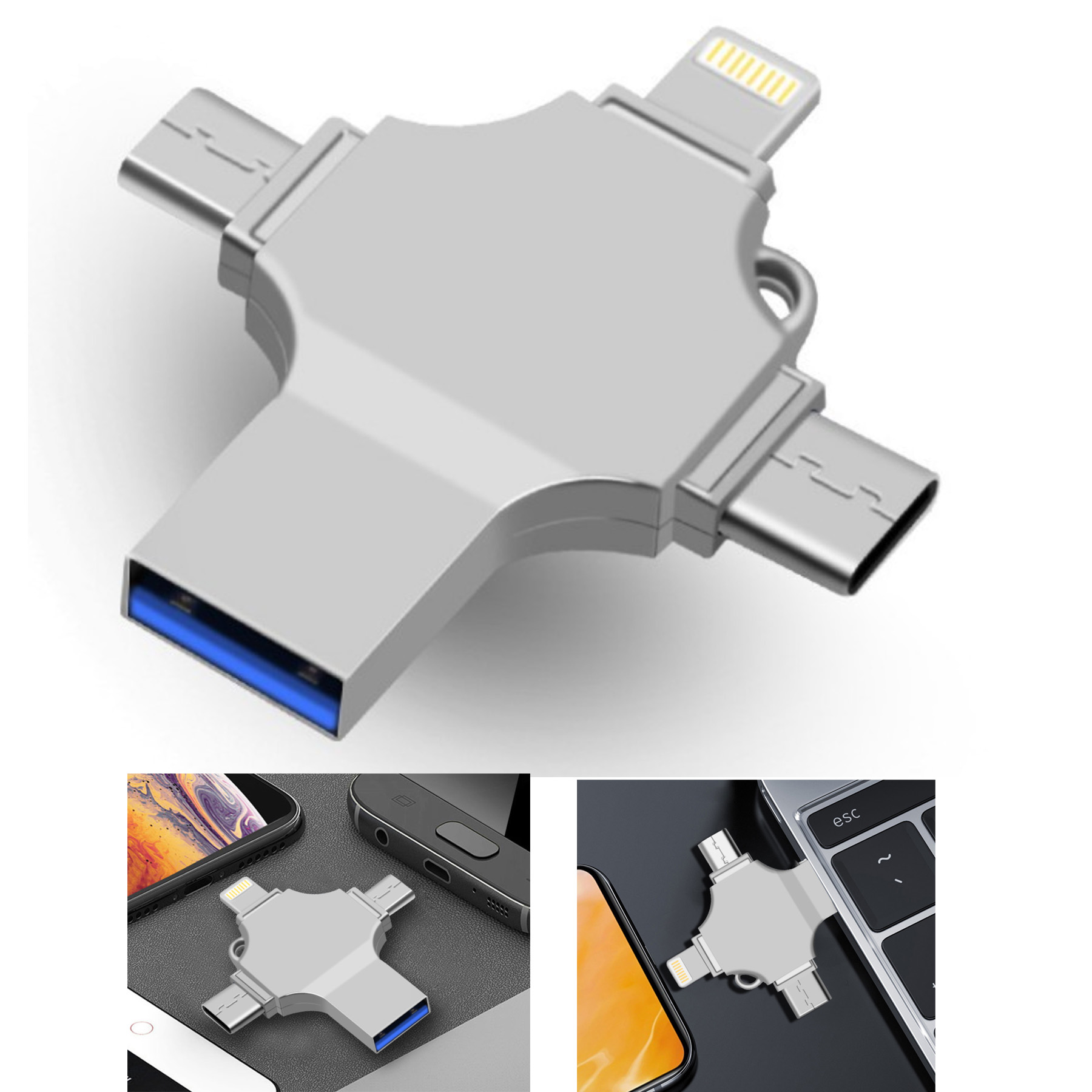 128GB Multifunctional Flash Drive for Mobile Phone and PC 1