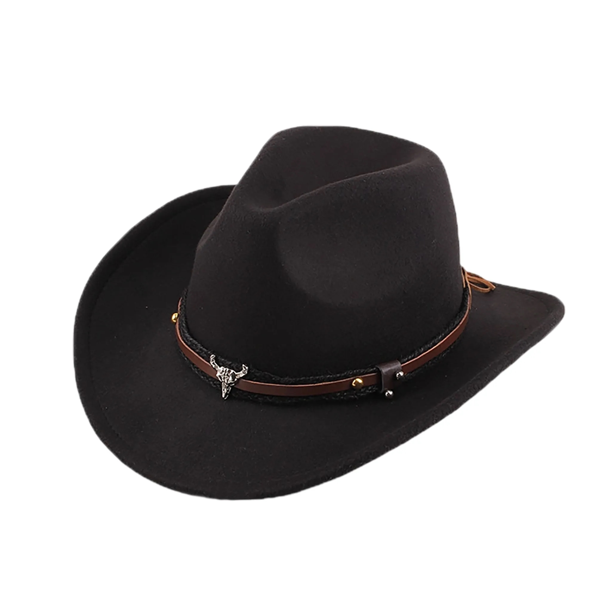Retro Western Cowboy Felt Hat 2