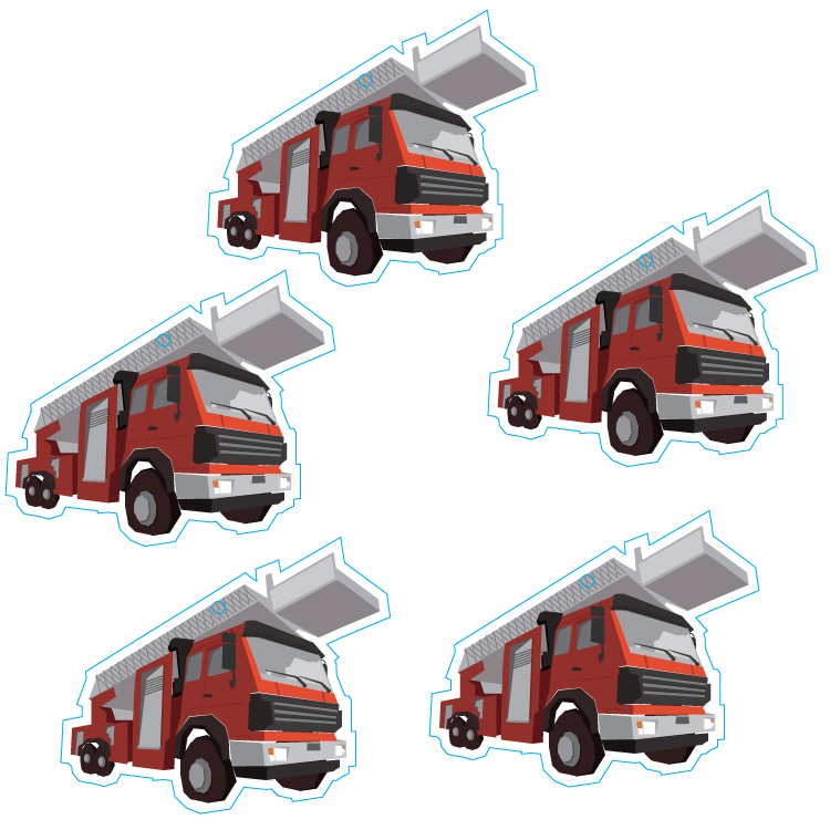 Fire Truck Shape Custom Air Fresheners - Top 10 Scents 1