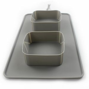 Production Stretchable Dual Pet Bowl Food Tray 12