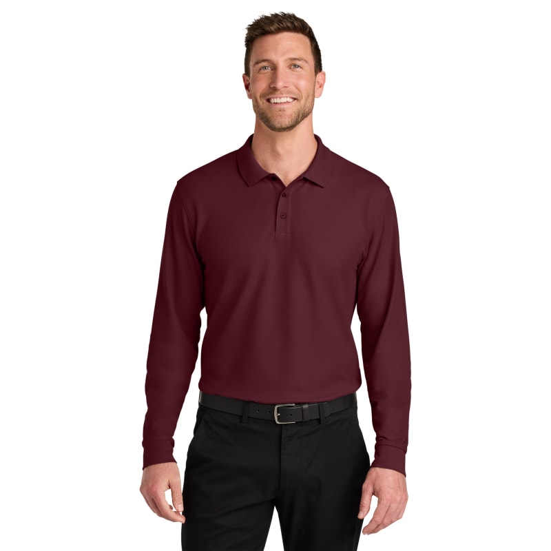 Port Authority Wearever Signature Pique Long Sleeve Polo 19