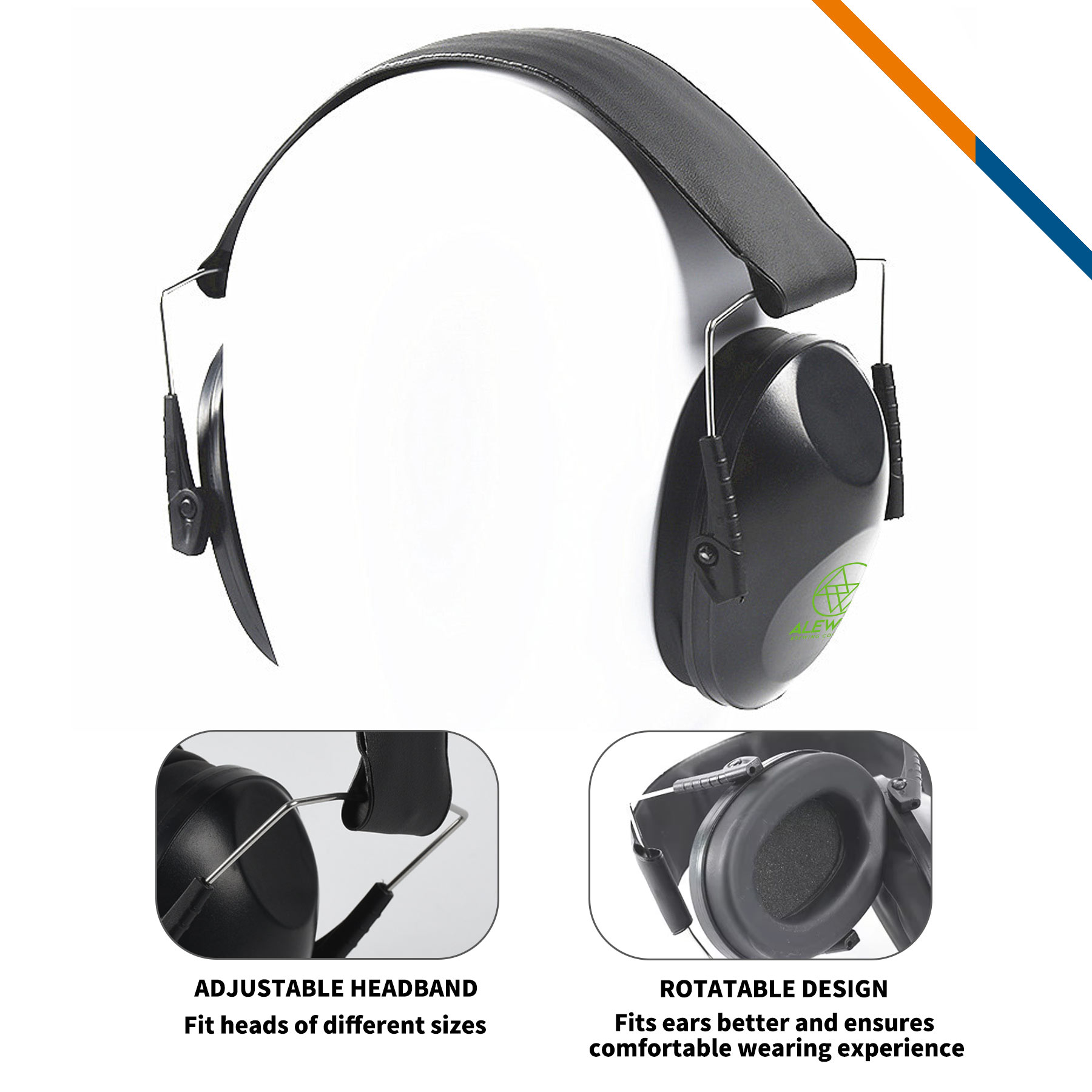Athill Foldable Noise Reduction Hearing Protection Earmuffs 6