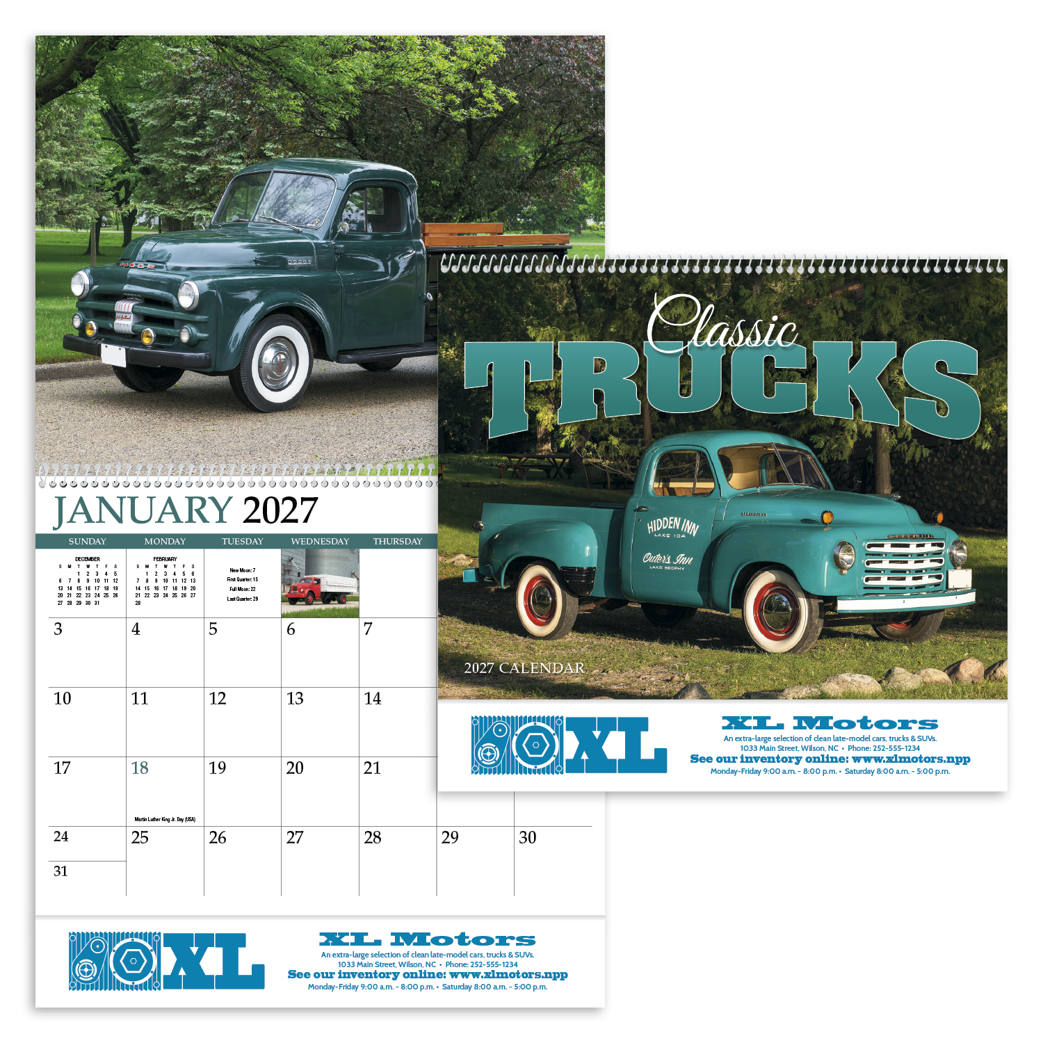 HotLine® Products Classic Trucks Appointment Calendar - Spiral 40