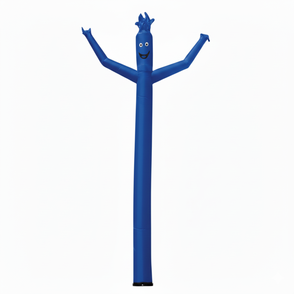 18'H Wacky Man™ Single-Leg Inflatable Dancer, Reflex Blue (PMS 280) 2