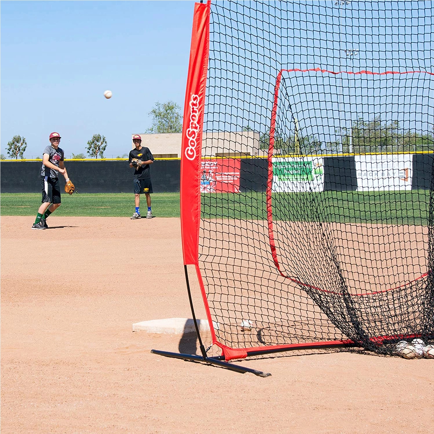 Baseball Practice Hitting Pitching Net With Bow Frame 3