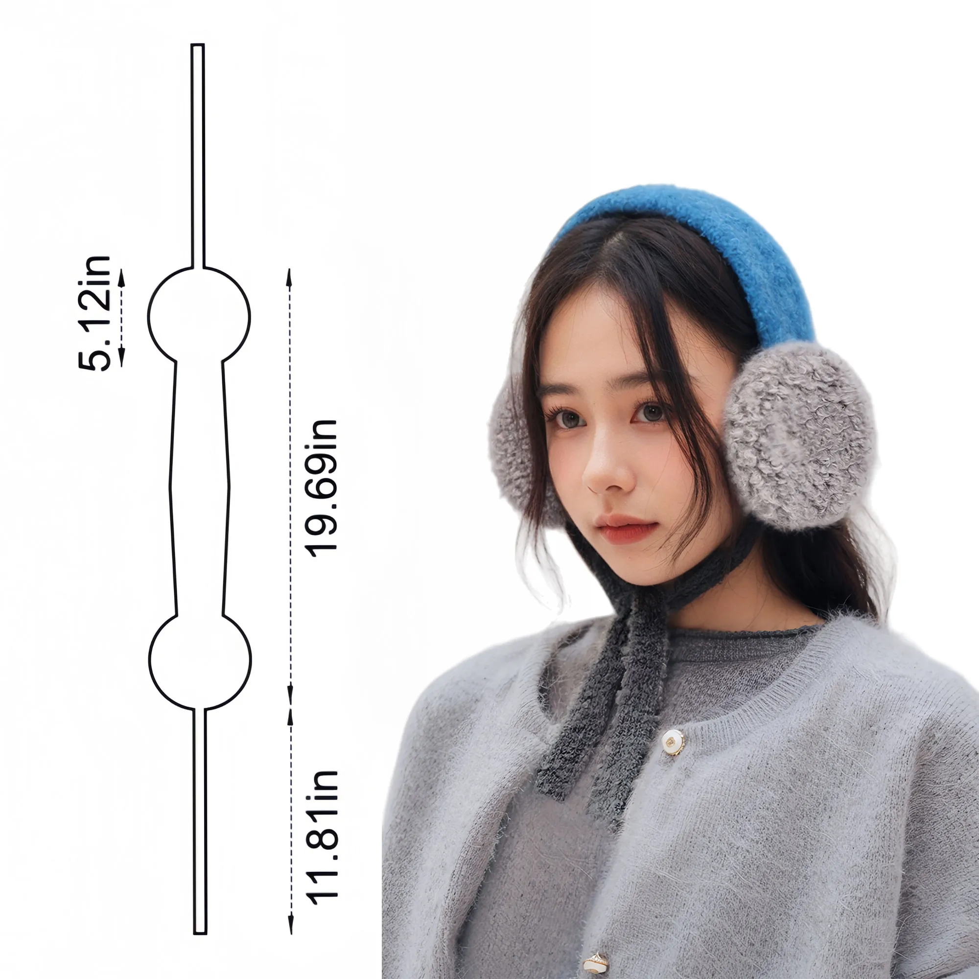Fashionable Frameless Knitted Ear Muffs 5
