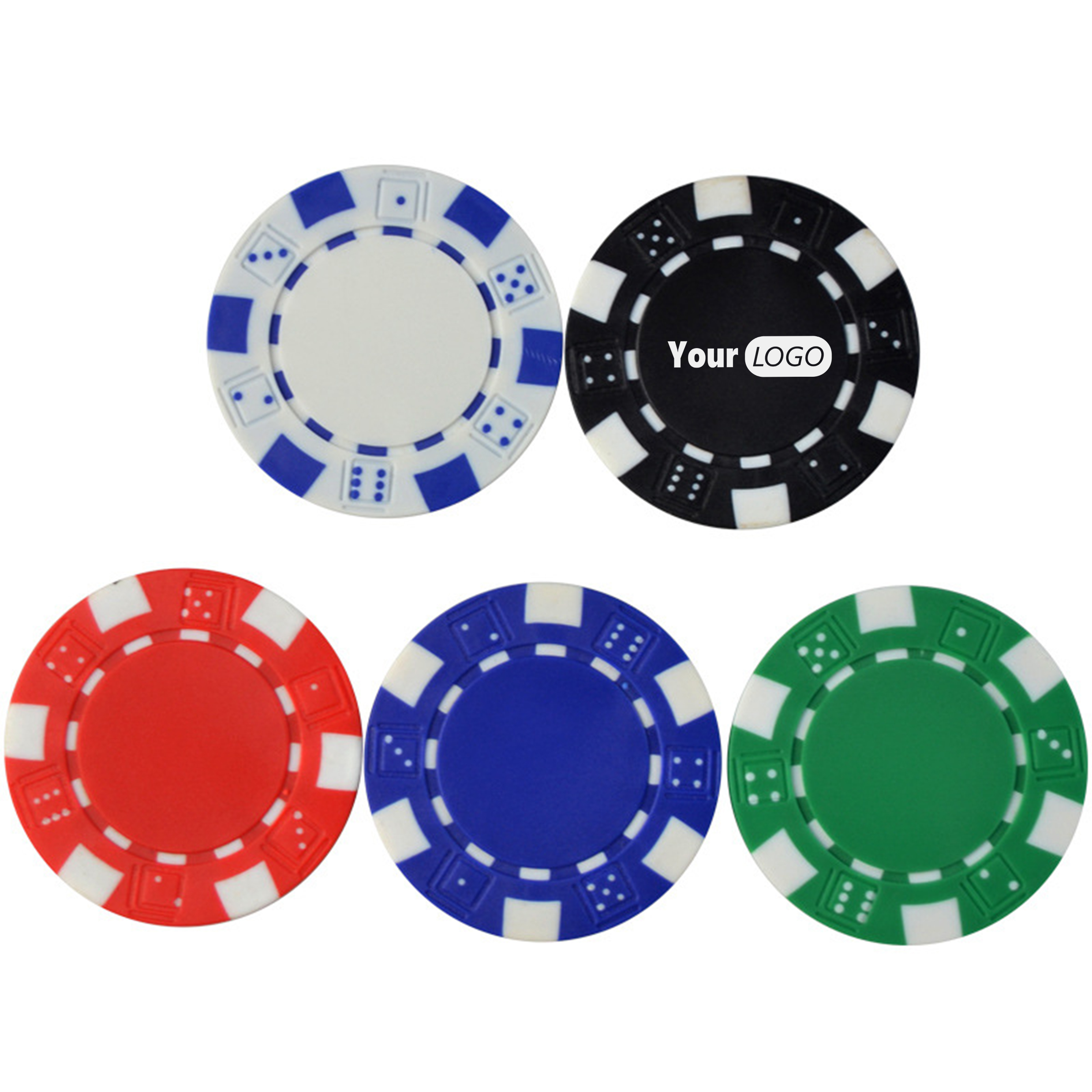 Plastic Personalized Poker Chips 4