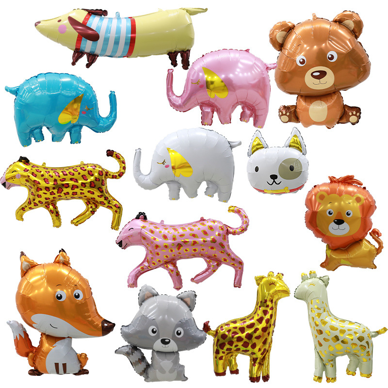 Jungle Cartoon Animal Aluminum Foil Balloon 2