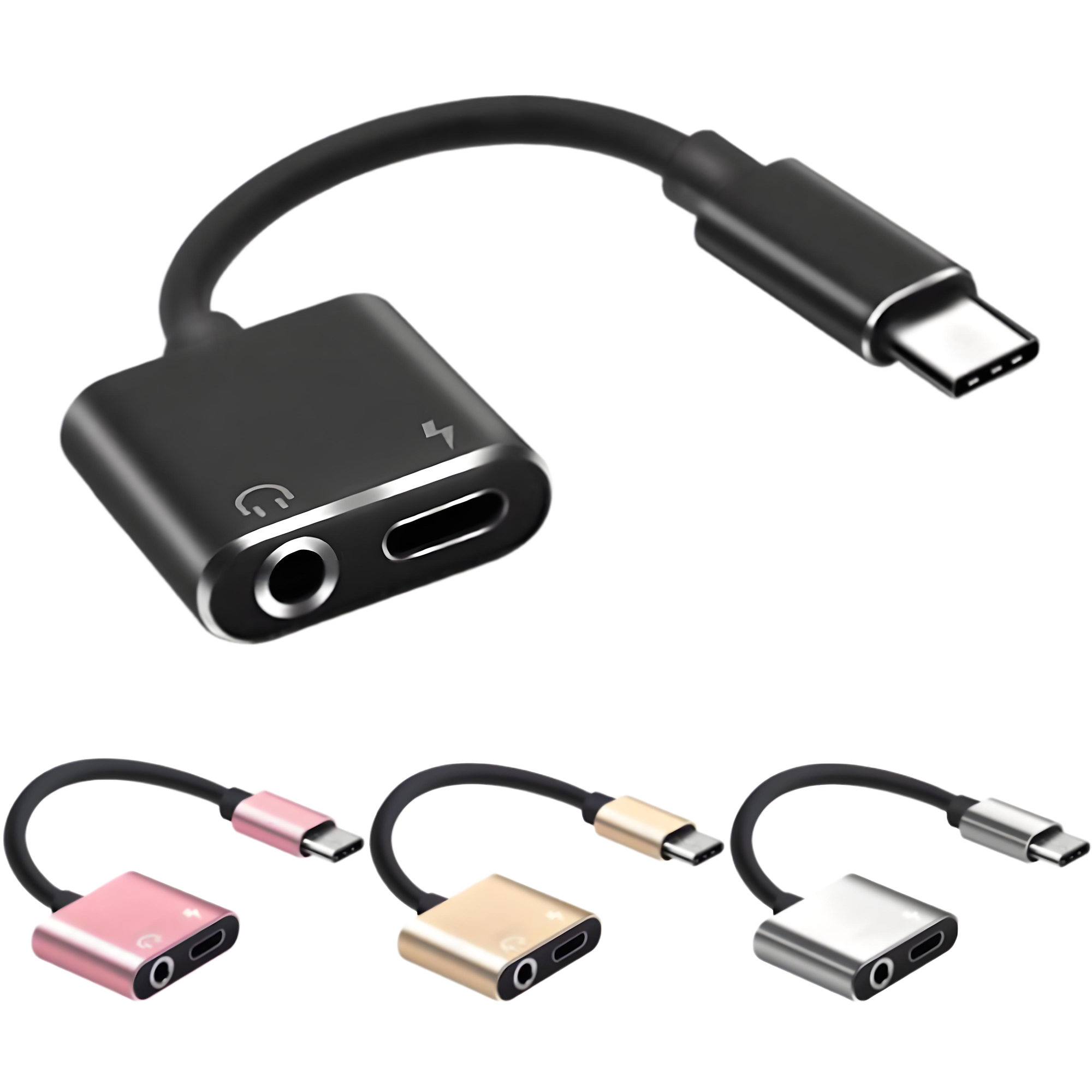 USB-C to 3.5mm Headphone Adapter 2-in-1 Audio Converter 6