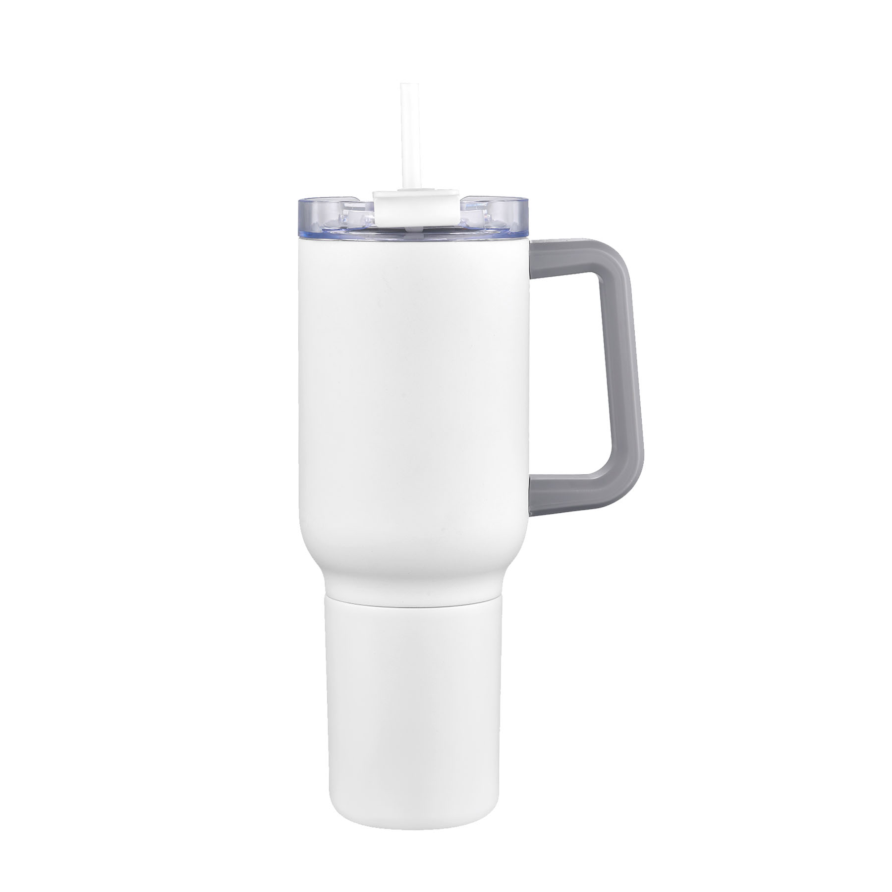 Boxed 34 Oz. 2-IN-1 Multifunctional Travel Handle Mug with Straw Lid 12