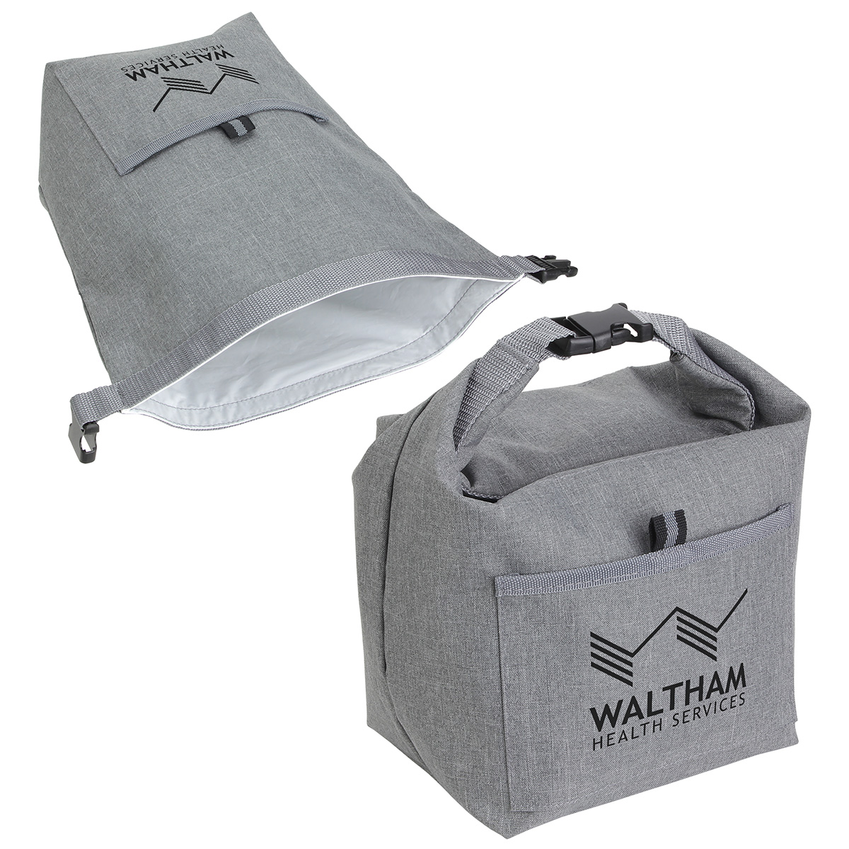 Bellevue Heathered Polyester Insulated Lunch Tote 11