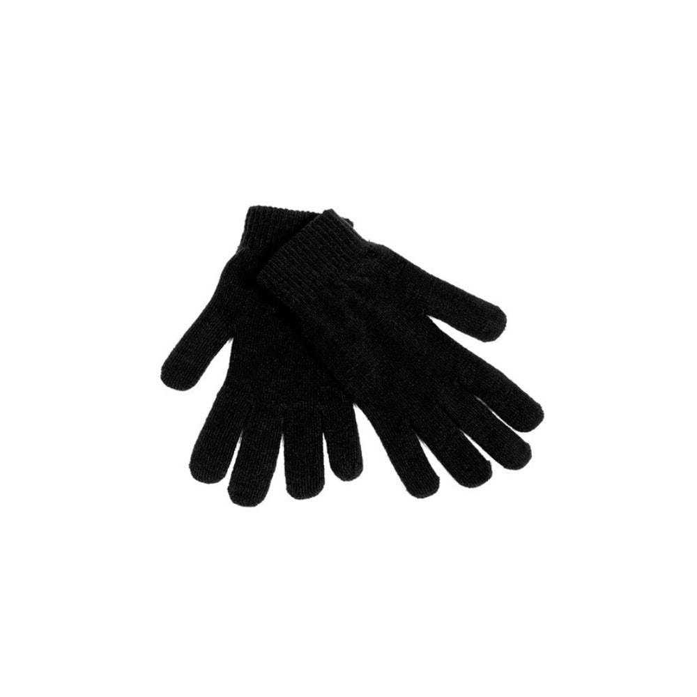 Women's Chenille Gloves Black 2