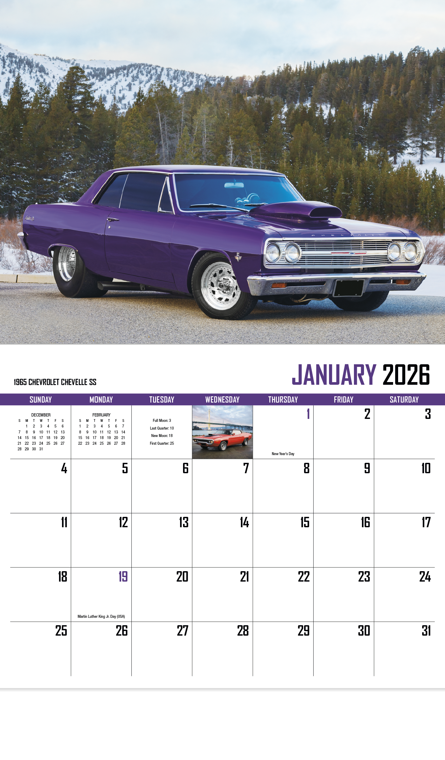 HotLine® Products Street Thunder Appointment Calendar - Stapled 2