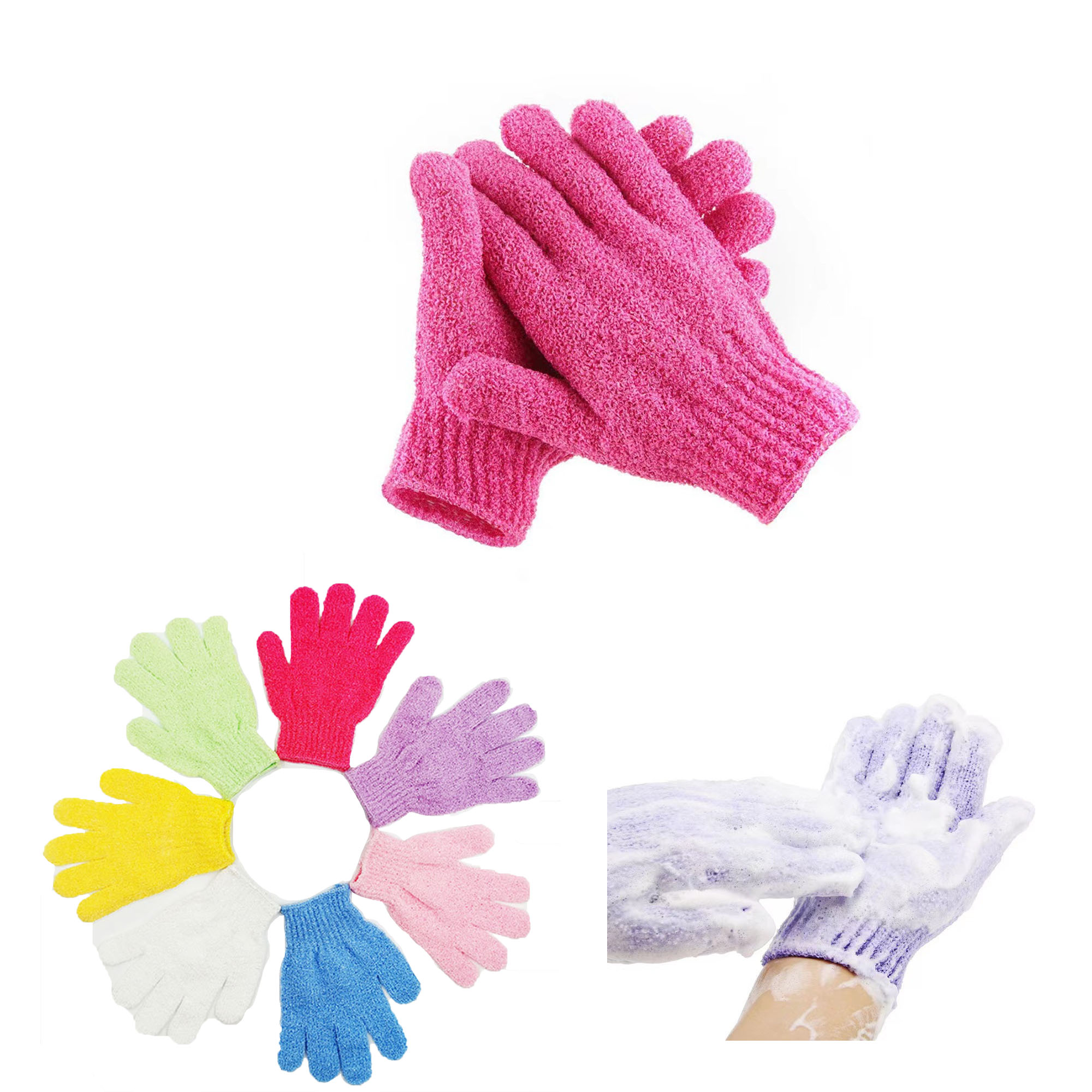Soft Scrub Towel Gloves for Gentle Exfoliation and Skin Care 6