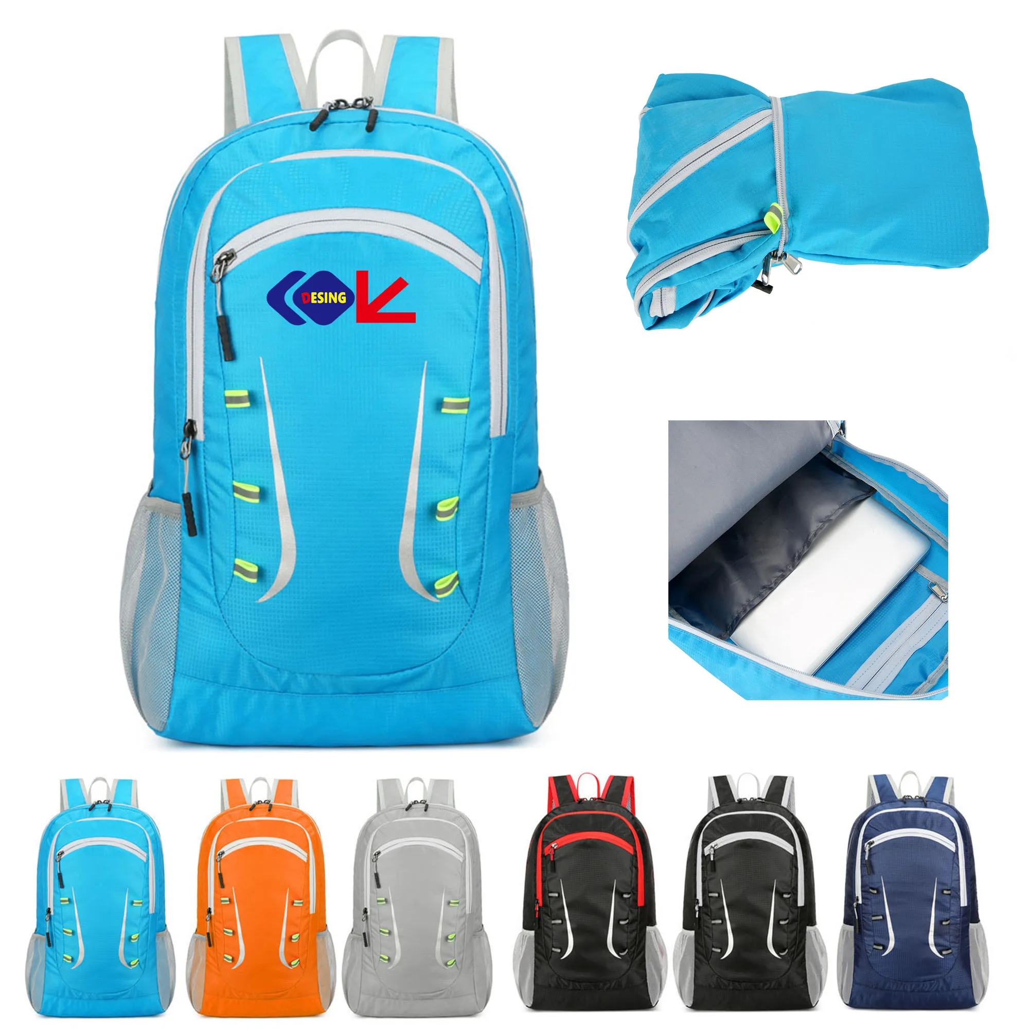 Elemental Foldable Nylon Water Resistance Backpack