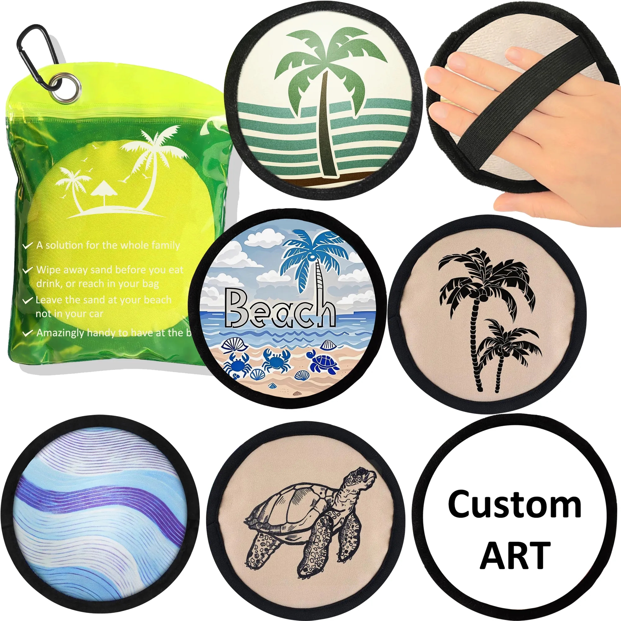 Beach Sand Remover Bag with Carabiner 6