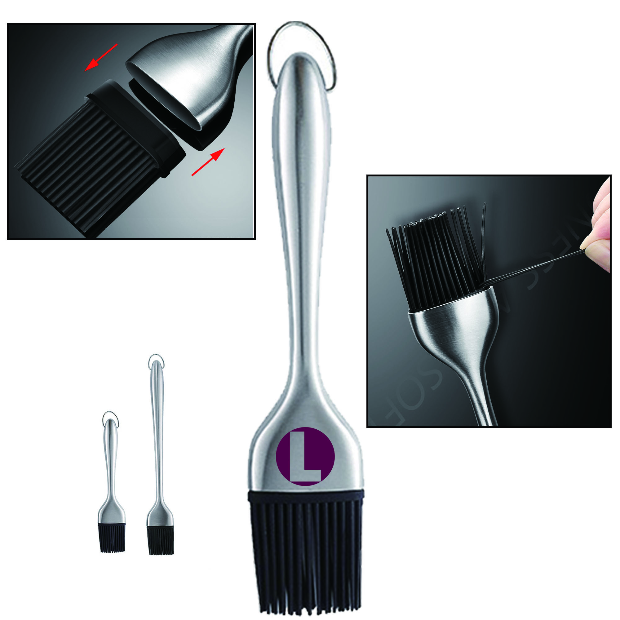 Stainless steel Barbecue Brush 2
