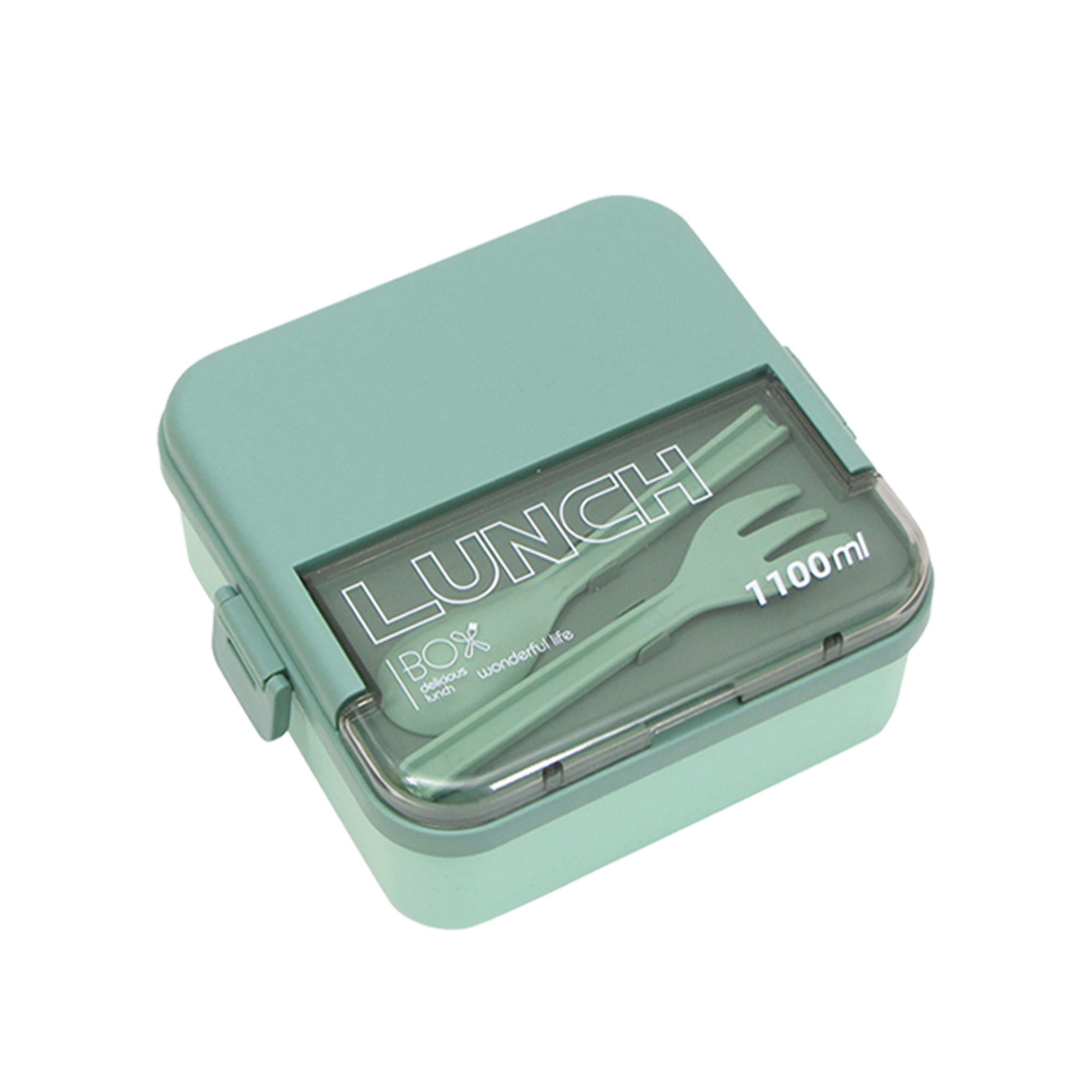 Plastic Lunch Box With Utensils 5