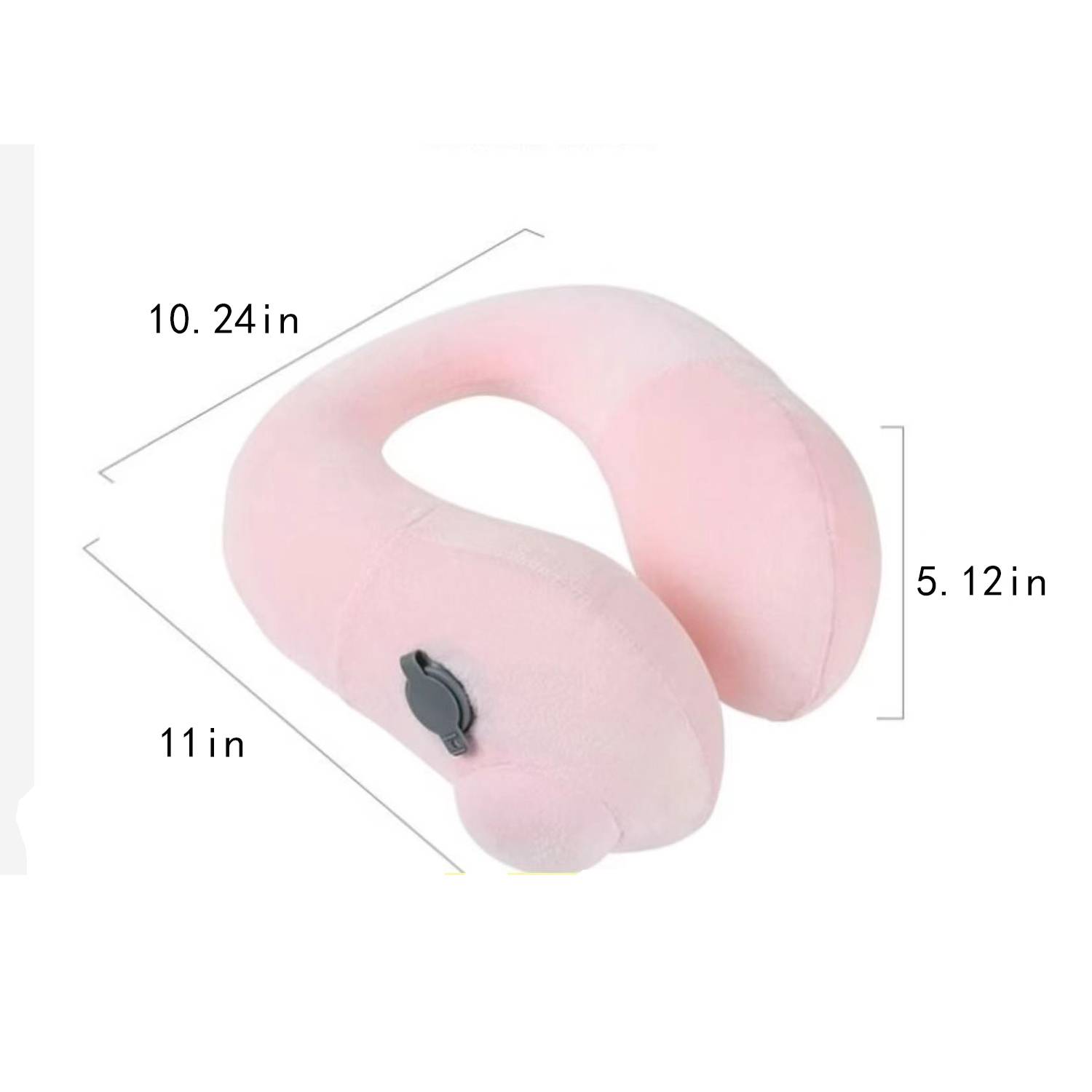 Press And Inflate Portable U-Shaped Travel Pillow 2