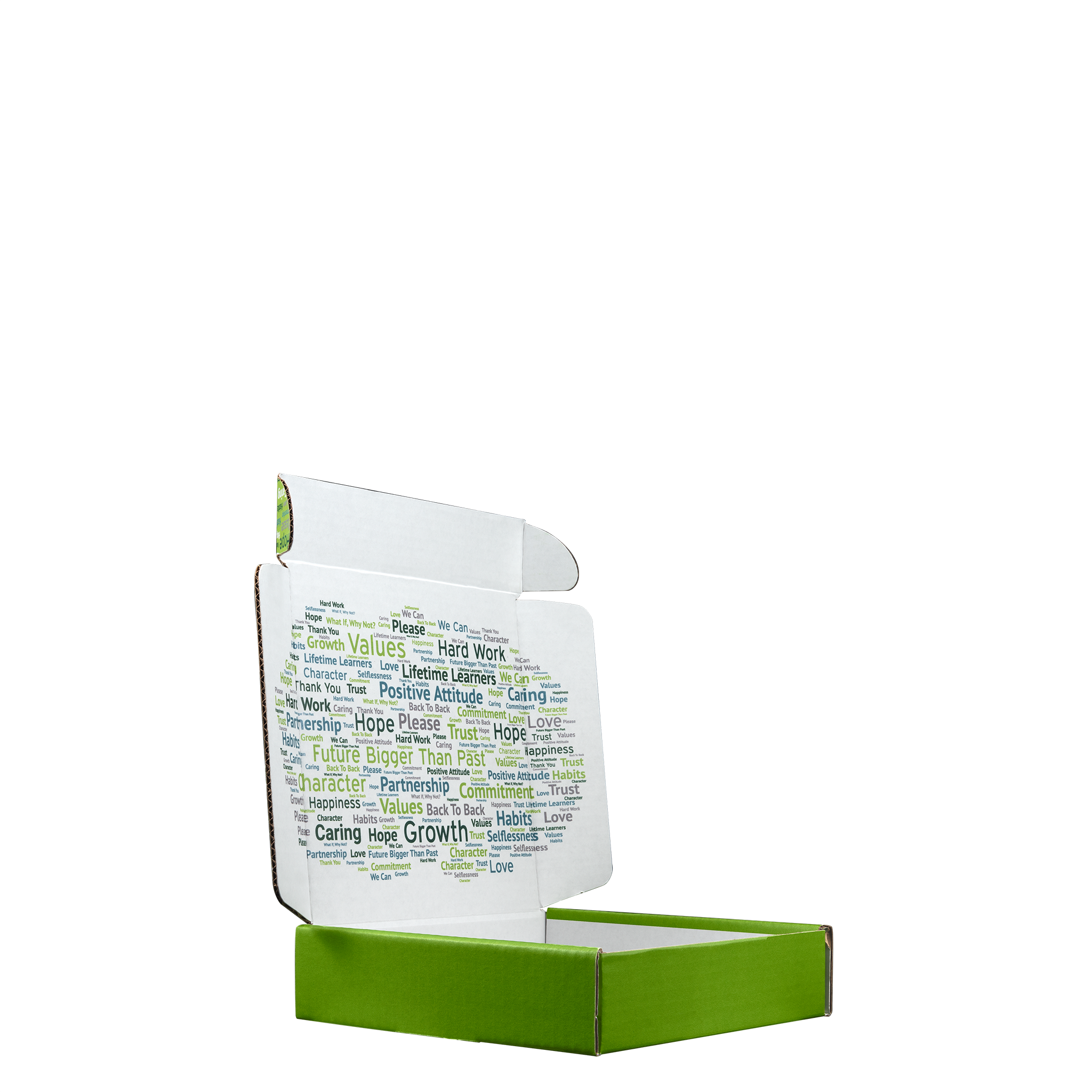 Mailing Box, B-Flute8" x 8" x 2" - White - B - 128 sq in 3