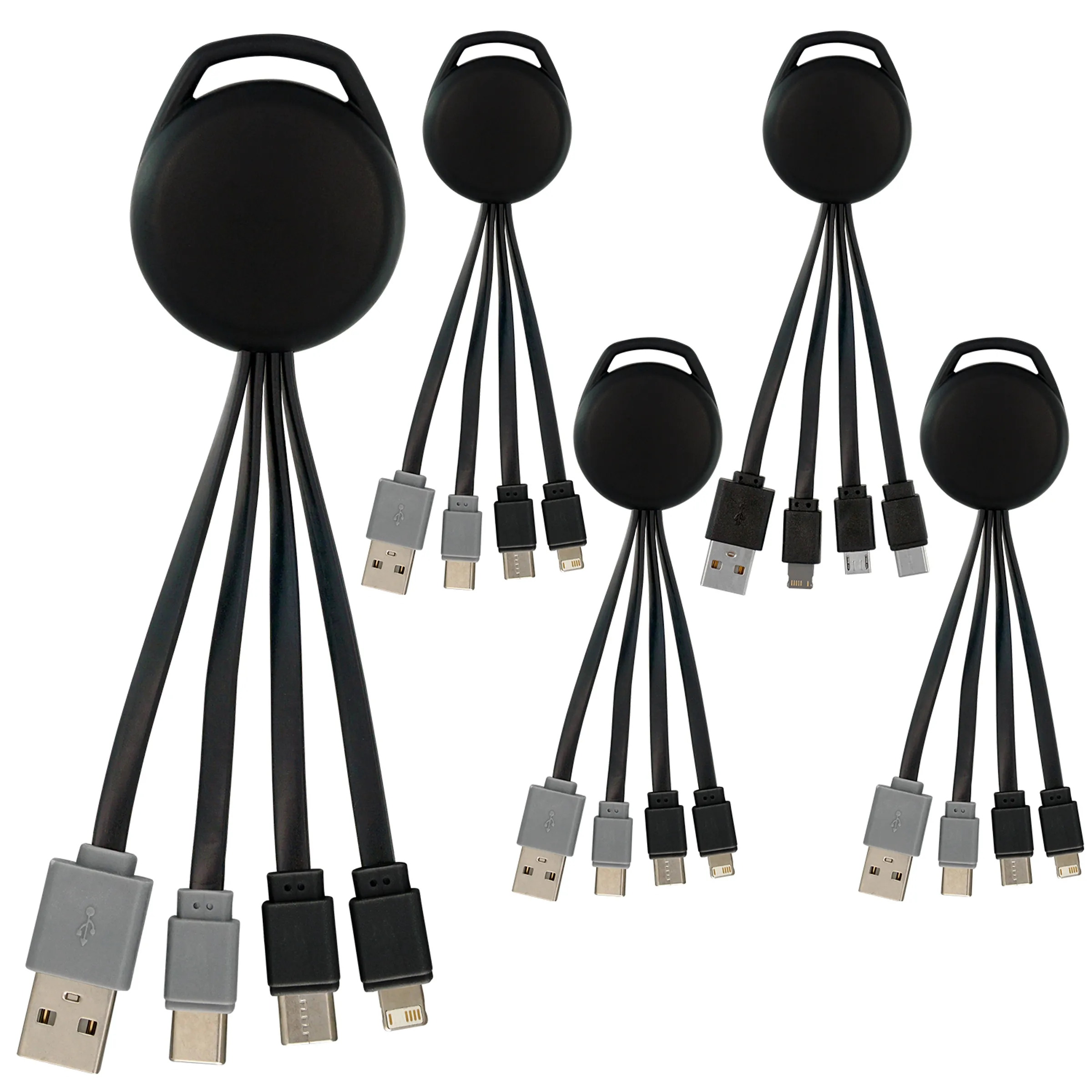 COLOR LIGHT UP VIVID DUAL INPUT 3-IN-1 CHARGING CABLE 2