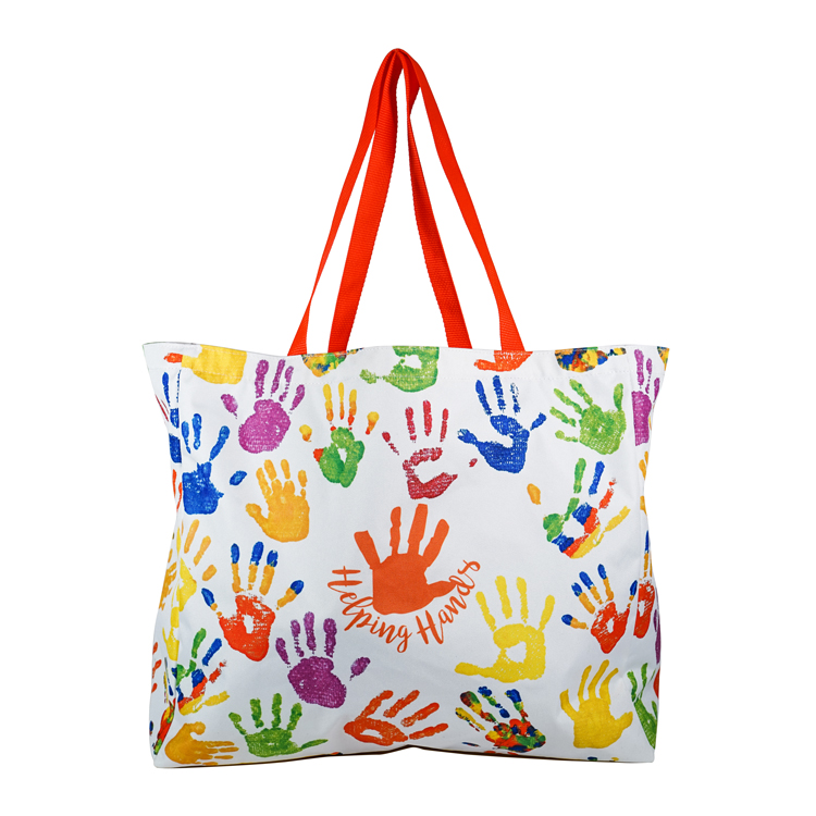 Large Full Side Gusset Tote (16"H x 18"W x 7"D) 4