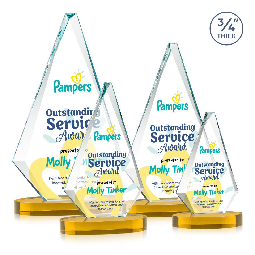 Windsor VividPrint™ Award on Alberton Base - Amber