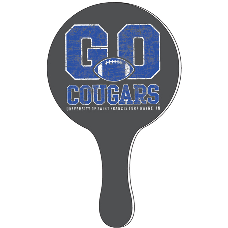 Rally Paddle 1/8" Plastic. 7.75" dia Circle, Four Colour Process