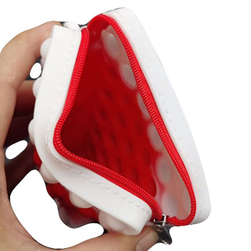 Cute Christmas Gloves Shape Old Man Rodent Control Pioneer Versatile Silicone Coin Purse/ Key Chain 6