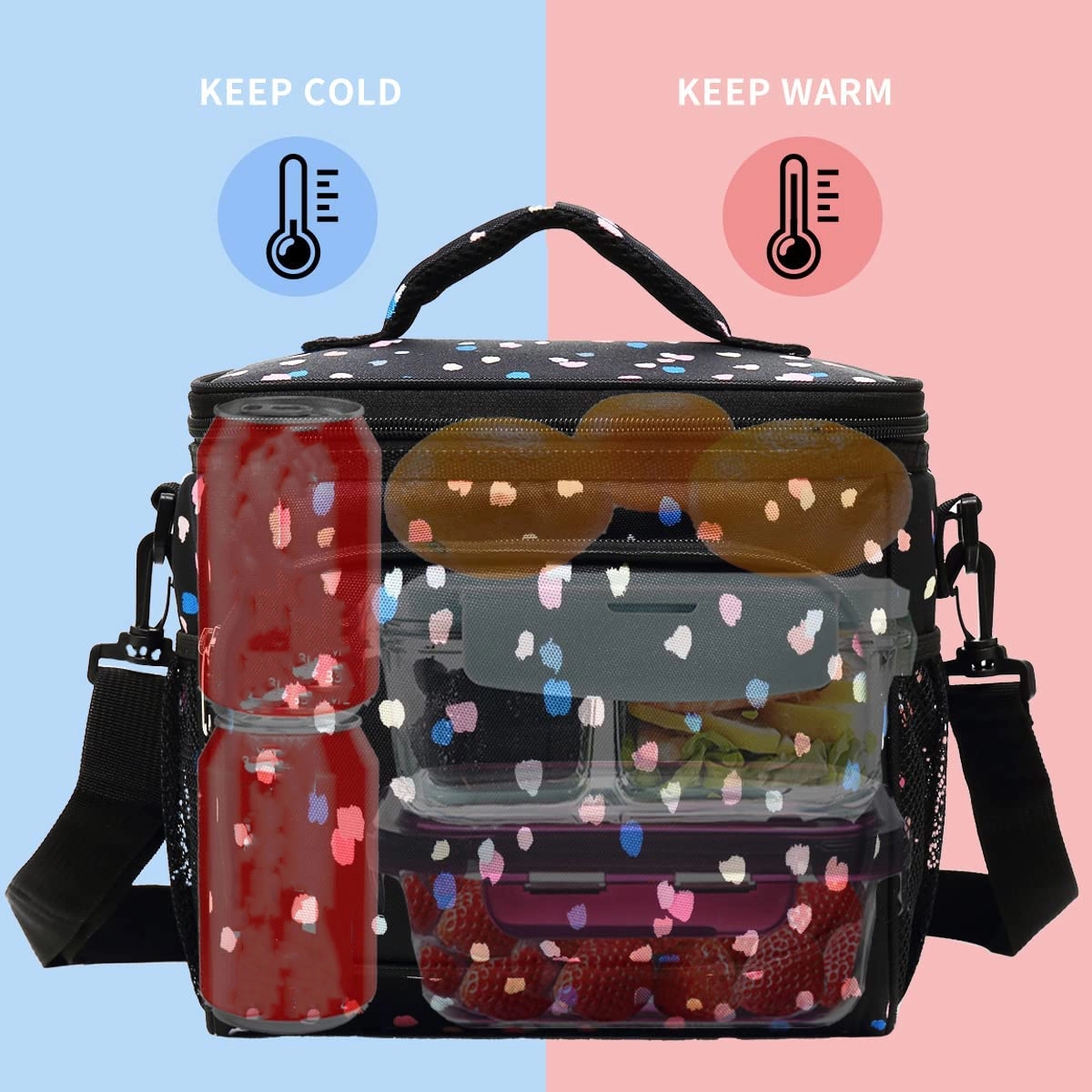 Insulated Reusable Adult Large Lunch Bag 5