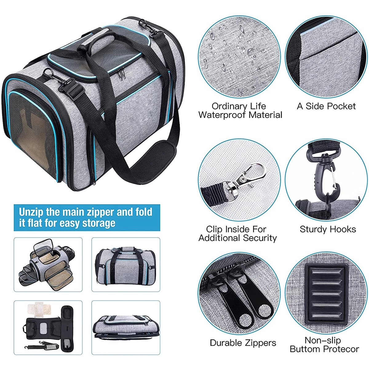 4 Sides Expandable Pet Carrier 3