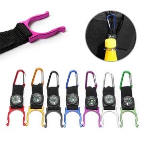 Versatile Carabiner Strap Bottle Holder With Compass Key Chain 7