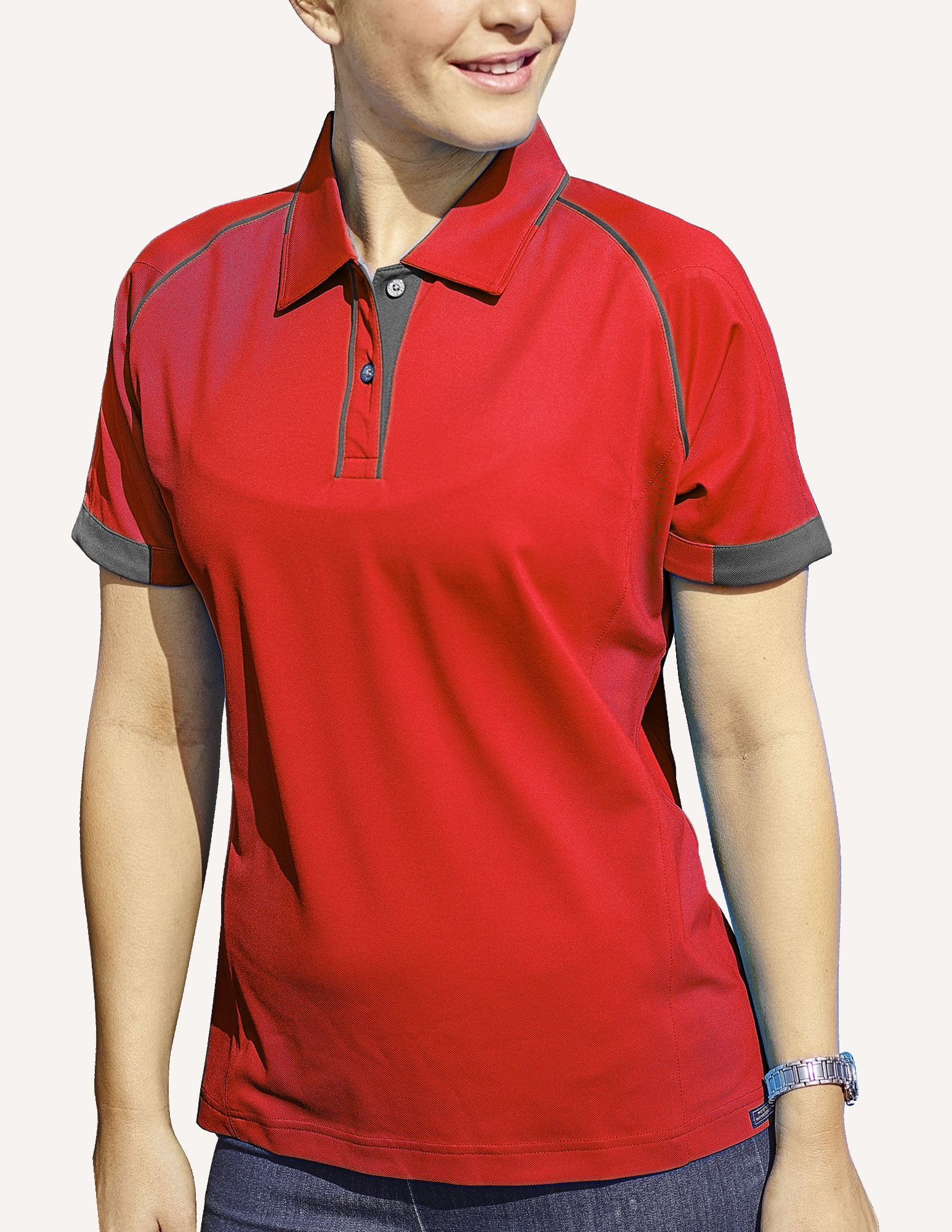 Ladies' Aloha Hybrid Cooler Polo Shirt 3