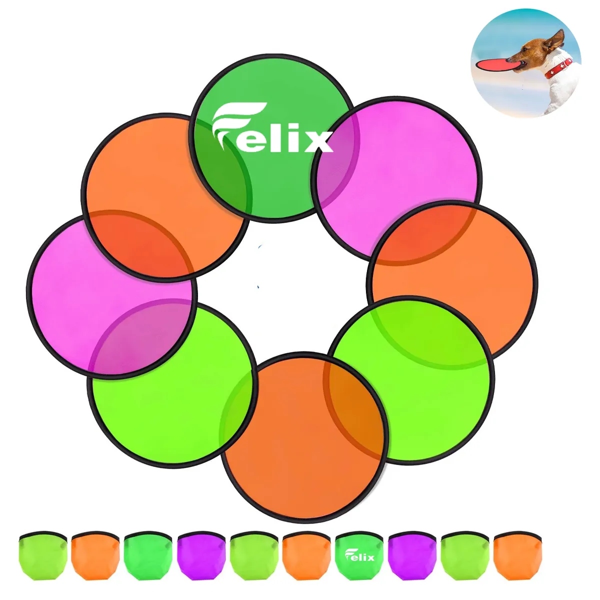 Nylon Foldable Flying Disc 2