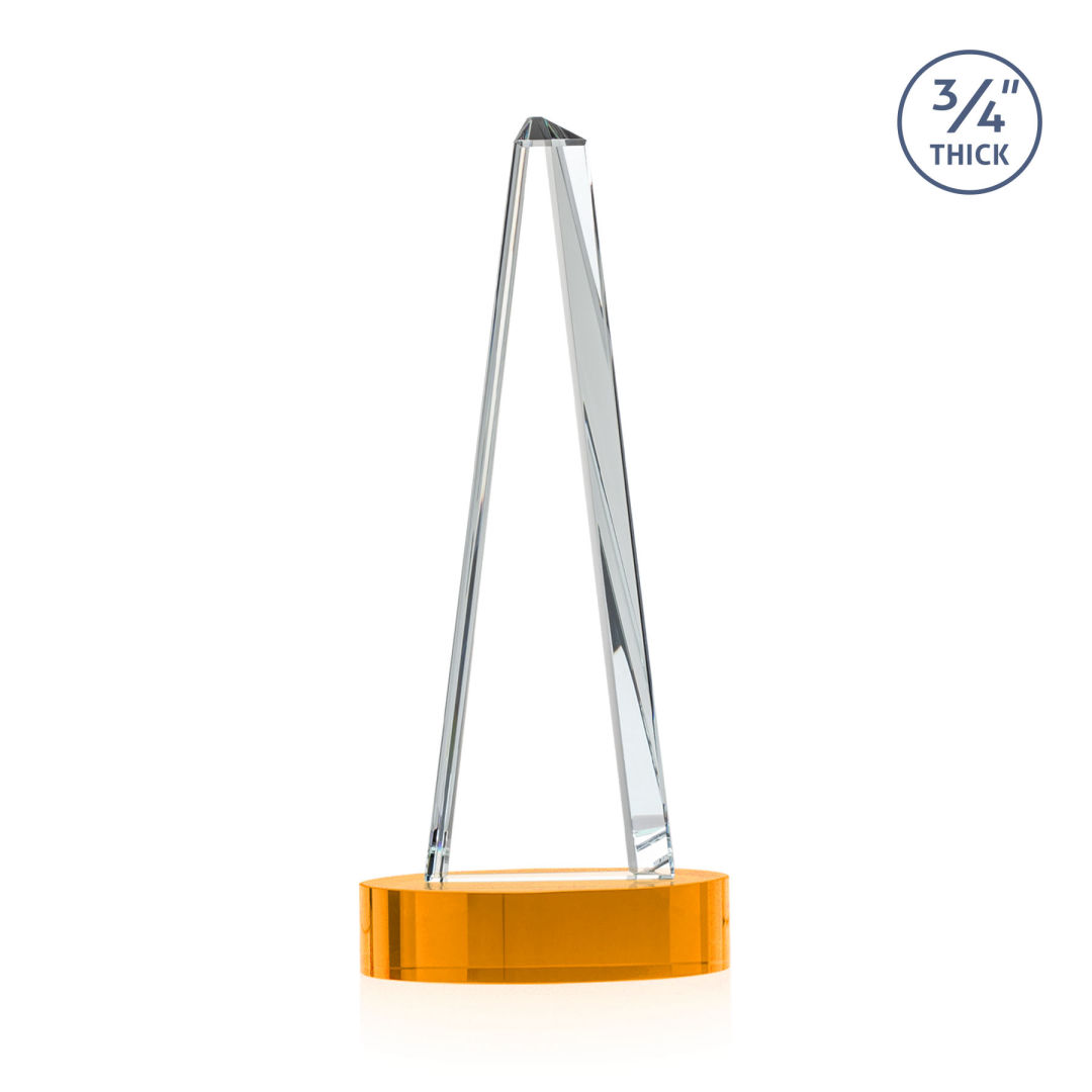 Majestic Tower Award on Alberton Base - Amber 10